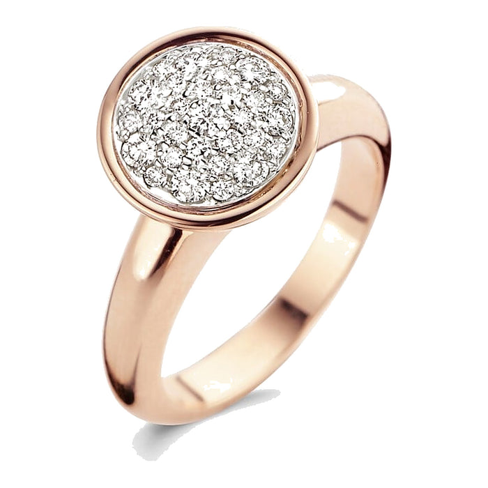Capri met diamant 0.44ct - Antonellis - 18k Roségoud