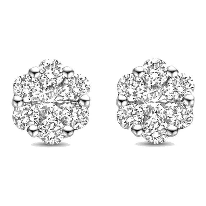 Luna met diamant 0.40ct - Antonellis - 18k Witgoud