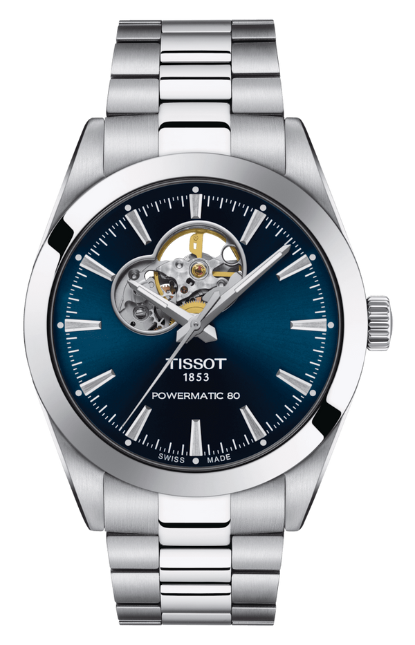 Tissot - Horloge Heren - Gentleman Powermatic 80 Open Heart - T1274071104101