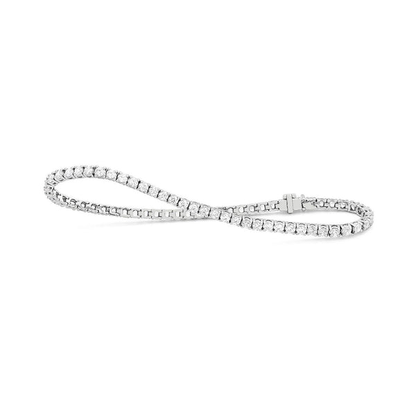 18 karaat Tennisarmband met diamant -3.00ct