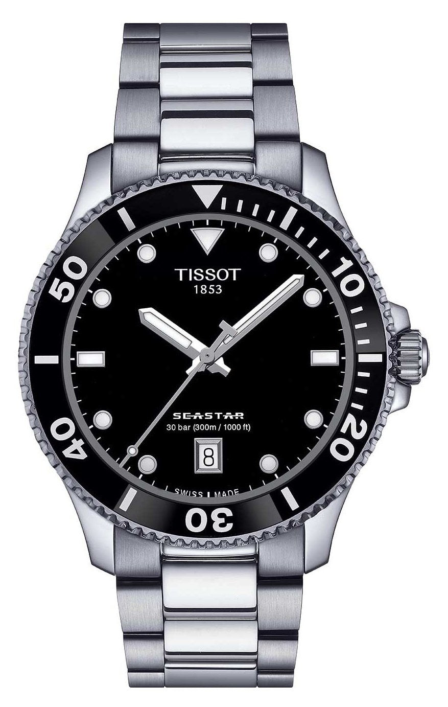 Tissot-Seastar-1000-Black-Watch-T1204101105100-Front