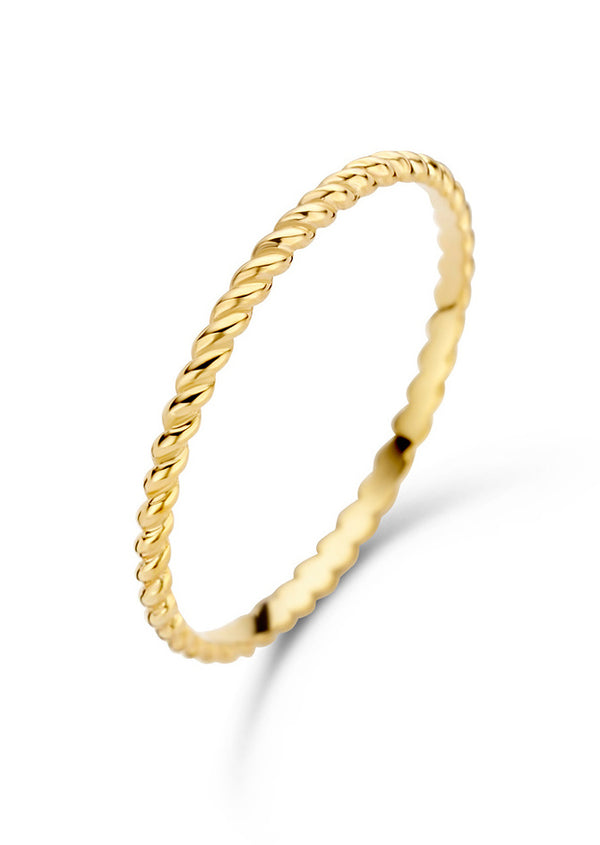 14 karaat geelgouden ring - Jackie - Twist